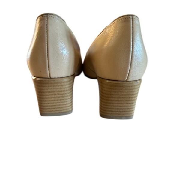 Y2K jenny by ara Milano Cap-Toe Pumps 8 – Beige/Tan Leather, - Picture 5 of 11